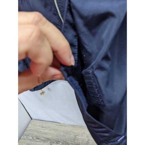 Champion Mens Windbreaker Jacket Navy Polyester Size XL - Picture 3 of 10